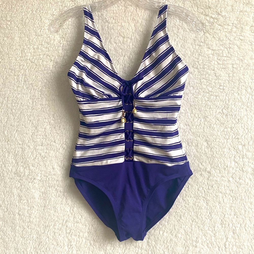🩱La Blanca Nautical Stripes One Pice Swimsuit 🩱